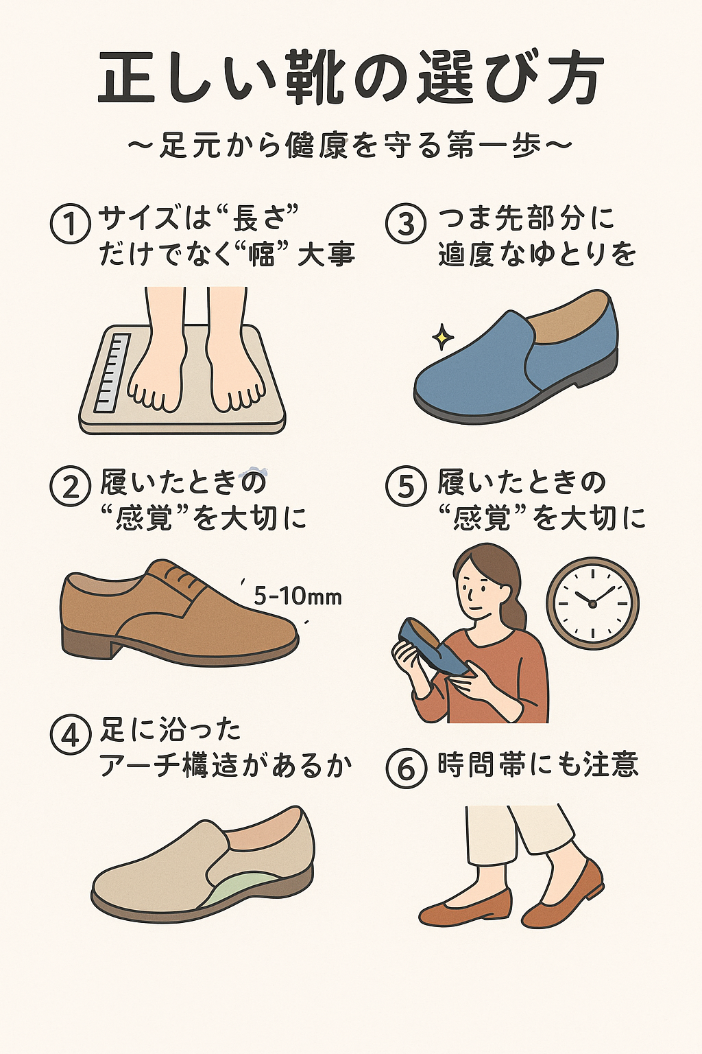 正しい靴の選び方 〜足元から健康を守る第一歩〜