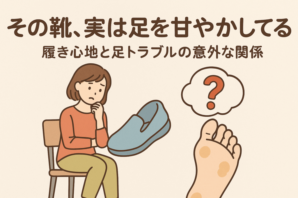 その靴、実は足を甘やかしてる?