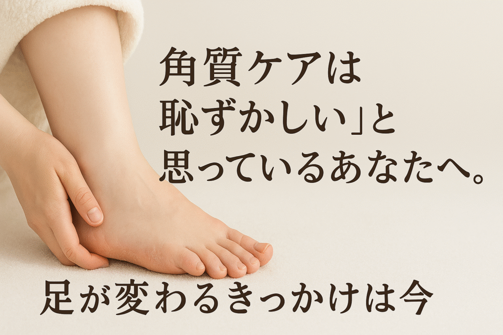 角質ケアは恥ずかしい?足が変わるきっかけは今