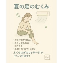 夏の足のむくみ、どうして起こるの？