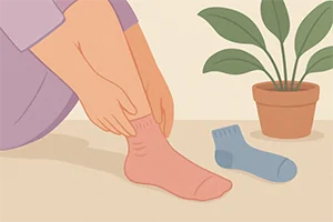 靴下の跡が消えない!その原因と対策