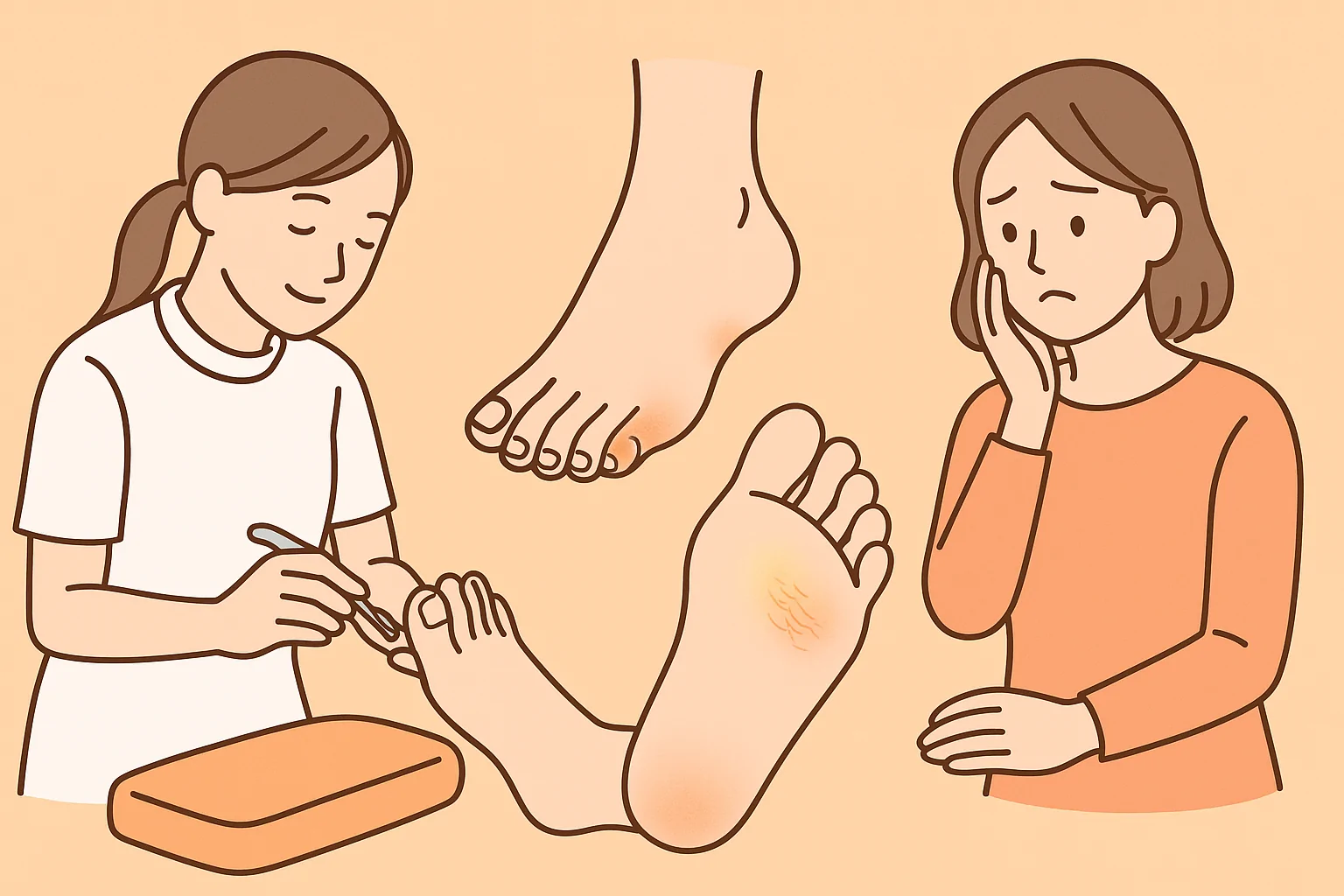 病院に行くほどではないけど気になる…足のトラブル