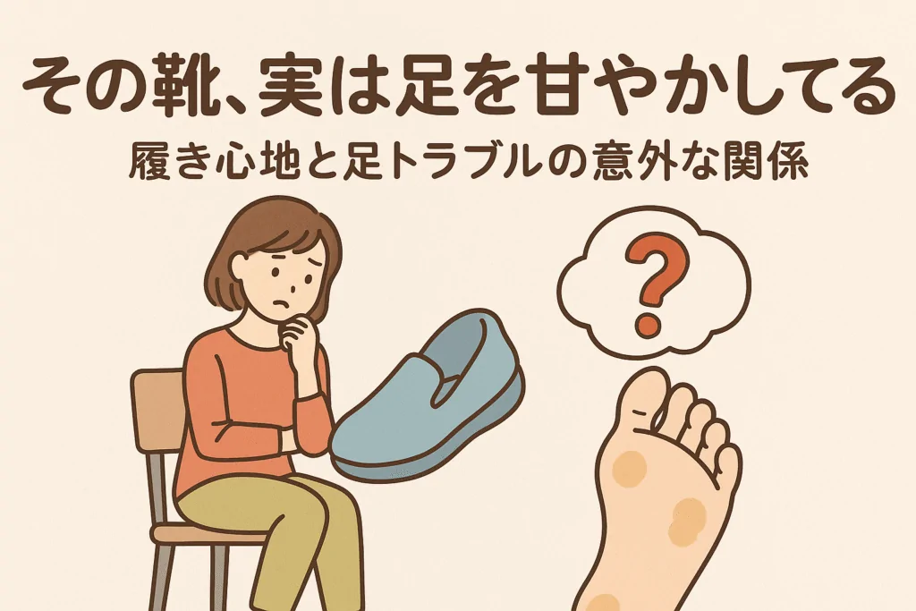 その靴、実は足を甘やかしてる?