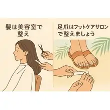 足爪はフットケアサロンで整えましょう