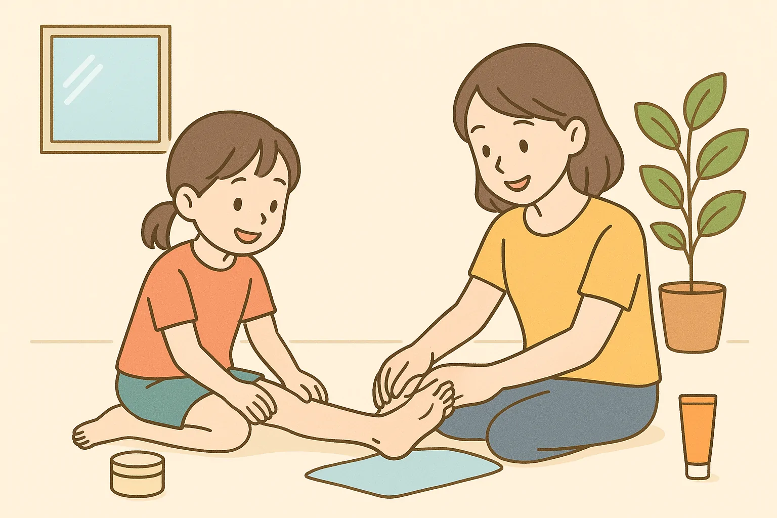 夏の思い出をもっと快適に!家族でできる足のケア習慣